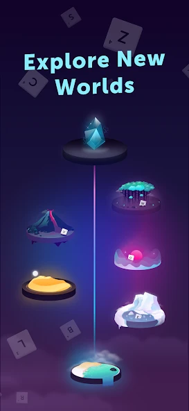 Store screenshot 5, Explore new worlds: the arenas on a vertical path.